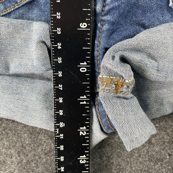 One X One Teaspoon Shorts Cut-Off Denim Blue Harlets High Rise Womens Size 24 EU - Picture 6 of 8
